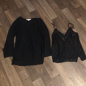 Victoria secret bundle of 2 night gowns size large black